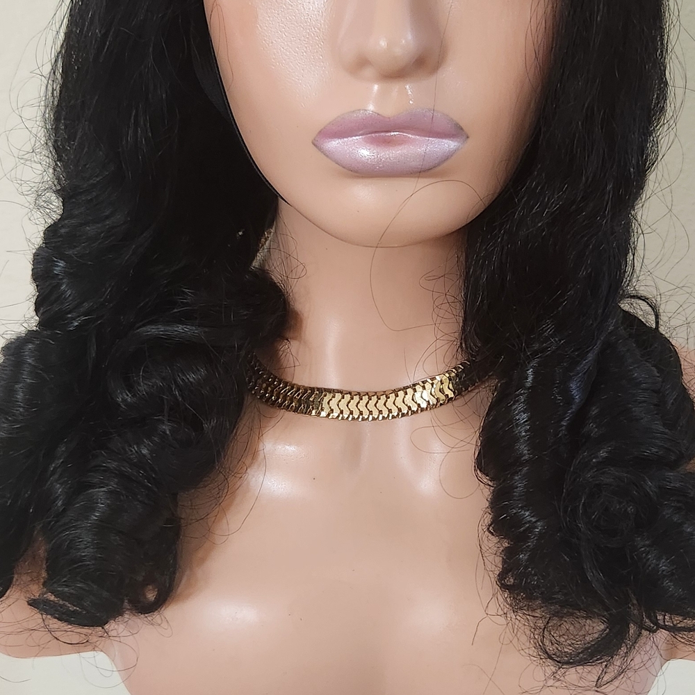 Luxurious Black Curly Hair Wig
